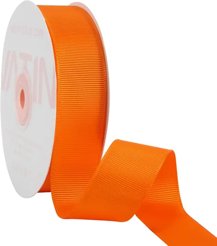Vista 181 de VATIN Cinta de Grogrén Negra, 1-1/2" x 50 Yardas Continuas, Cinta de Grogrén de Poliéster Negra, Usar para Lazos de Bricolaje, Accesorios