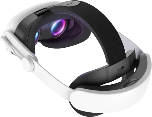 KIWI design K4 Boost Battery Head Strap for Meta Oculus Quest 3/3S, Adjustable VR Headband Accessories with Dual Charge, Extend Playtime & Reduce