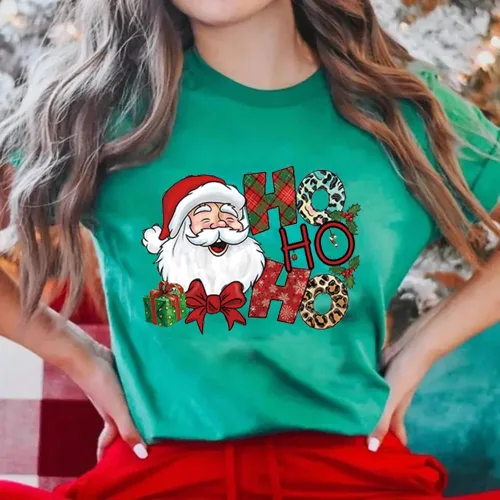 Vista 6 de 6 parches de transferencia para planchar de Navidad, diseño de Navidad, calcomanías de vinilo de transferencia de calor, calcomanías de vinilo