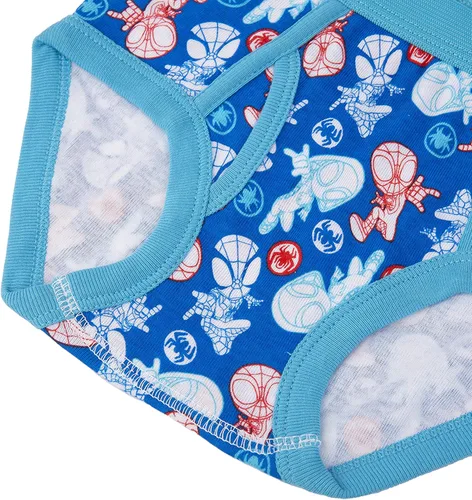 Vista 3 de Marvel Boys' Toddler Spiderman and Superhero Friends 100% Combed Cotton Underwear Multipacks with Iron Man, Hulk & More