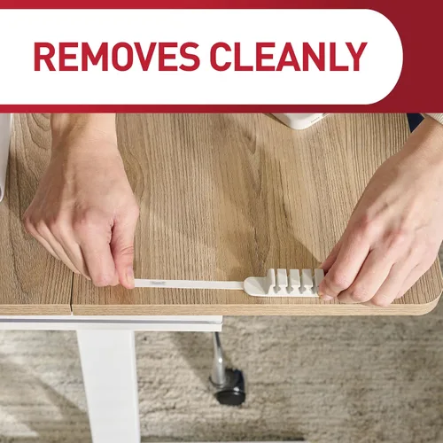 Vista 8 de Command 5-Cord Clip Organizer, 4 Clips and 8 Medium Strips, White, 1 Clip Holds up to 5 Charding Cords, Great for Damage-Free Electronics