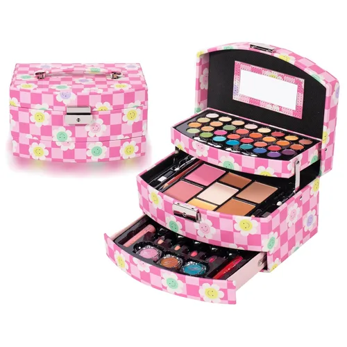 Kit de maquillaje para niñas Hot Sugar para regalo de cumpleaños, set de maquillaje navideño para adolescentes de 10, 12, 13, 16 años incluye