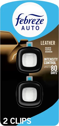 Vista 22 de Febreze Ambientador de coche con clip de ventilación, eliminador de olores, aroma ámbar automático, 2 clips