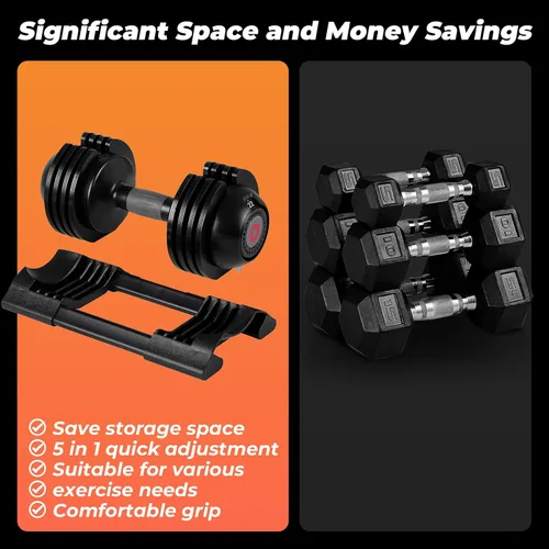 Vista 2 de Adjustable Dumbbell Set