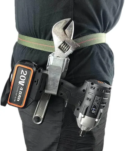 Vista 2 de Gancho de clip de cinturón de llave de taladro inalámbrico, gancho de clip de cinturón de herramienta manual, gancho de clip de cinturón