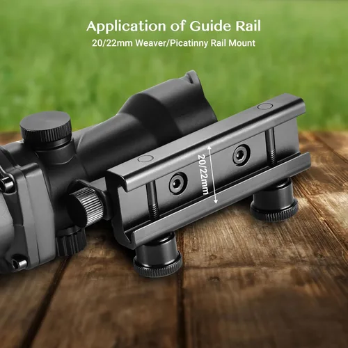 Vista 5 de AOMEKIE Alcance táctico compacto 1x30 con retícula iluminada dual para montaje en riel Picatinny de 0.787 in