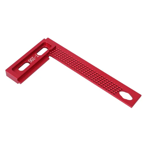 Vista 5 de Regla de marcado, accesorio para carpintería, regla de ángulo recto, herramienta de diseño, medidor de escritura cuadrado de carpintero, herramienta
