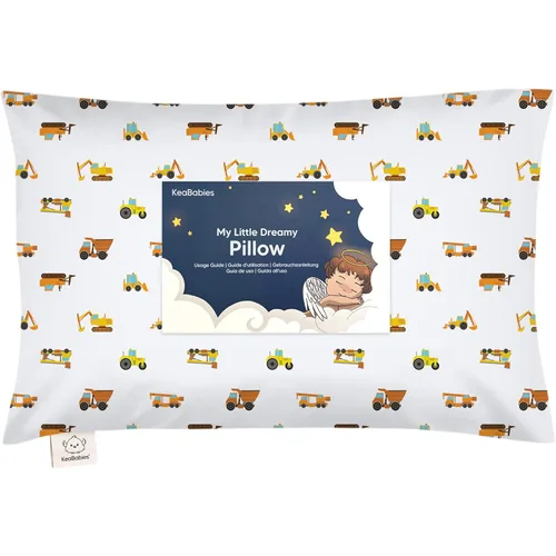 Vista 25 de KeaBabies - Almohada con funda para niños pequeños, almohada My Little Dreamy de 13 x 18 pulgadas (ABC Land)