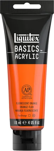 Vista 130 de Liquitex - Pintura acrílica BASICS, tubo de 4 oz, color rojo primario