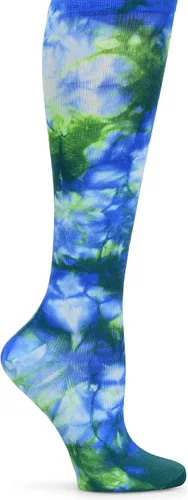 Vista 10 de Nurse Mates Calcetines de pantorrilla para mujer Compresión de 12-14 mmHg Soporte y comodidad superiores 1 par Tinte espacial Aqua Breeze