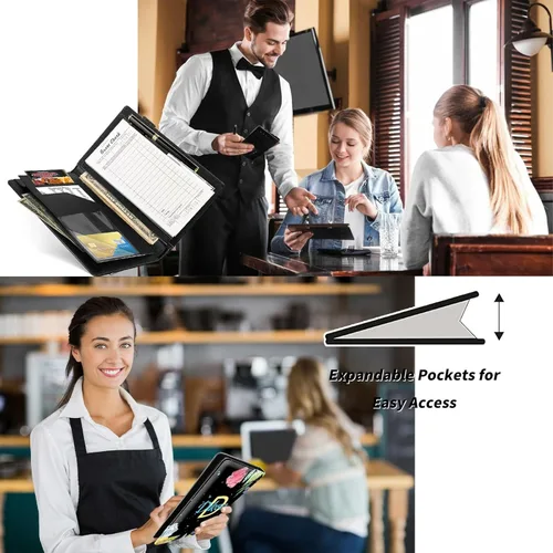 Vista 124 de Diseña Tus Propios Libros de Servicio con Nombre e Iniciales para Camareras, Dikoer Libro de Servicio de Camarero Personalizado con Nombre