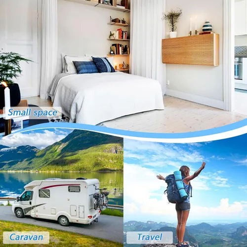 Vista 6 de Alfombrilla de planchar roja con bandera estadounidense para mesa, portátil, para lavadora, secadora, encimera, viajes