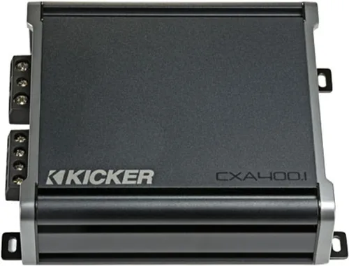Kicker 46CXA4001 CXA4001 - Amplificador de subwoofer mono de clase D de 400 vatios