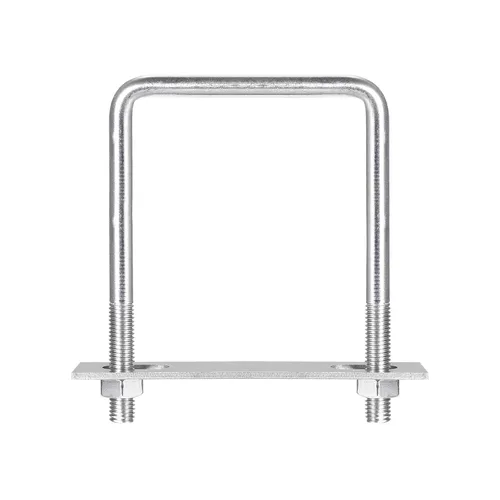 Vista 61 de uxcell Pernos en U cuadrados, 2 juegos 37mm (1.46") de ancho interno 70mm de longitud M6, perno de abrazadera en U de acero inoxidable 304