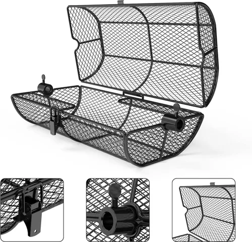 Vista 3 de only fire Accesorio universal para asador, parrilla de teflón, cesta de papas fritas que se adapta a cualquier parrilla de gas u otras parrillas