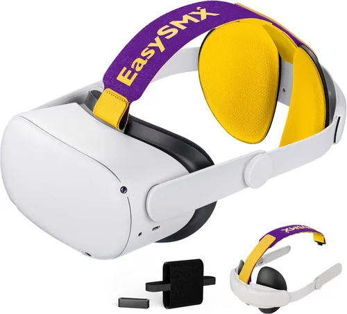 EasySMX Q20 Headset Strap for Quest 2 - Accessories for Quest 2 - Lite Design for Improved Comfort Support, Heat Dissipating Materials, Rebust Side