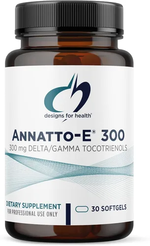 Designs for Health Annatto-E 300 mg Tocotrienoles - Suplemento complejo de vitamina E DeltaGold con tocotrienoles Delta + Gamma - Cardiovascular,