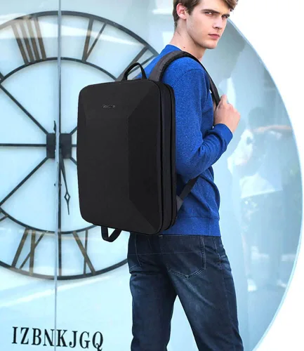 Vista 8 de Smatree Mochila impermeable Man Tech de 15.6 a 16 pulgadas para MacBook Pro M4 2024/M3 2023/M2 A2991 A2780 A2485, ROG Zephyrus G15/Zephyrus Duo 15