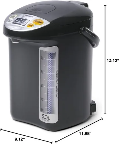 Vista 4 de Zojirushi CD-LTC50 Hervidor de agua comercial y calentador (169 oz, negro)