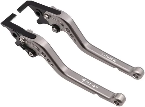 Vista 8 de QQLADY Z Suitable for Yamaha MT-07 CNC Aluminum Alloy Handle Lever Accessories Modified Long Brake Clutch Horns X (Color : Black)