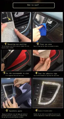 Vista 3 de Calcomanía autoadhesiva con diamantes de imitación de cristal brillante, decoración de zapatos para teléfono móvil (rojo)