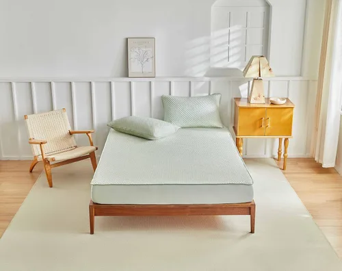 Vista 9 de Tokokimo Premium Cooling 100% Waterproof Mattress Protector with Pillow Cases Full Size, Breathable Washable 3D Air Fabric, Soft Noiseless Deep