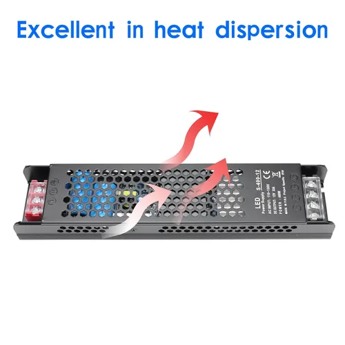 Vista 45 de Fuente de alimentación de conmutación regulada universal de 24V 6.5A 150W, Convertidor de CA 100-250V a 12V CC, controlador LED, transformador