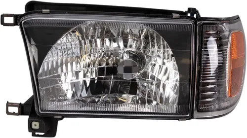 Vista 75 de TRQ Juego de Conjunto de Ensamble de Faros de 2 Piezas de Desempeño Halógeno con Marco Cromado Conductor y Lado del Pasajero Compatible con Mercedes