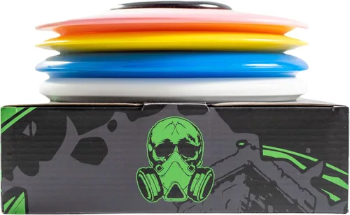 Vista 3 de Juego de golf Doomsday Prepper Disc 4 discos con mini juego de arranque con putter, rango medio y dos controladores