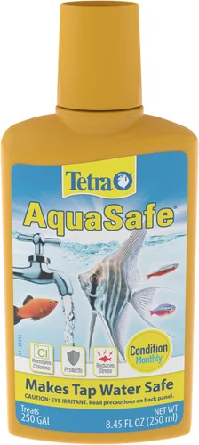 Tetra Acondicionador de agua AquaSafe Fish Tank 16172, 8.45 onzas líquidas