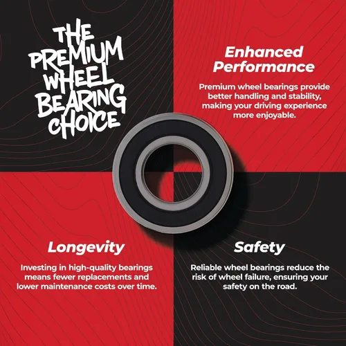 Vista 7 de All Balls Racing 25-1571 Kit de rodamientos de rueda compatible con/reemplazo para Harley & Kawasaki - Contiene 2 rodamientos de bolas