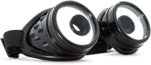Vista 4 de GloFX Gafas LED programables a todo color Lente portal infinito con 350 modos Gafas de rave recargables por USB Perfecto para festivales