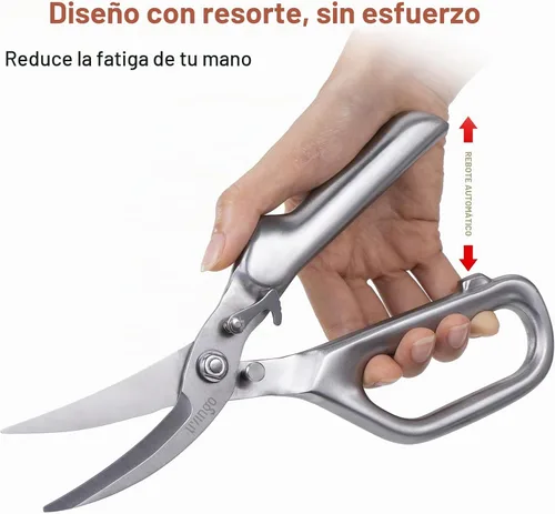 Vista 6 de LIVINGO 8.5" Kitchen Shears Heavy Duty Forged Stainless Steel Scissors