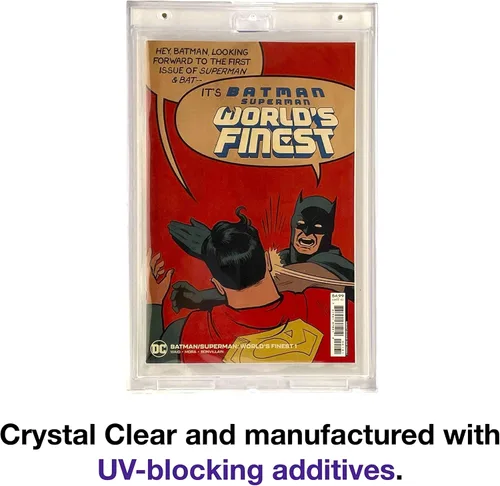 Vista 5 de (1 unidad) Exhibición magnética de cómics, losa de bricolaje, transparente, montaje en pared, como marco, se adapta a cómics actuales/modernos