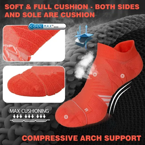 Vista 5 de Calcetines Coolmax deportivos antiampollas que absorben las ampollas sin costuras antiolor