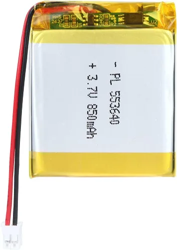Vista 32 de Batería de 3.7V 120mAh 551521 Polímero de Litio Ion Recargable Li-ion Li-Po con Conector 2P PH 2.0mm Pitch