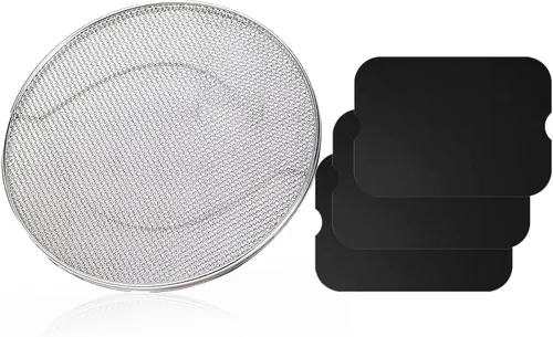Vista 9 de Protector de salpicaduras de repuesto para freidora de aire Ninja Foodi FG551, accesorios de pantalla de salpicaduras de acero inoxidable