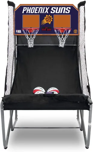 Vista 29 de Pop-A-Shot - Home Dual Shot Arcade Basketball Game with NBA Graphics l Sensor Scoring l 16 Game Modes l 7 Balls l Foldable Storage l for All NBA Fans