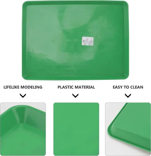 Vista 3 de ULTECHNOVO Sartén de repuesto para perros, jaula verde para accesorios para cajas de bandeja para orinal, hurón urinario, caca en S, jaulas