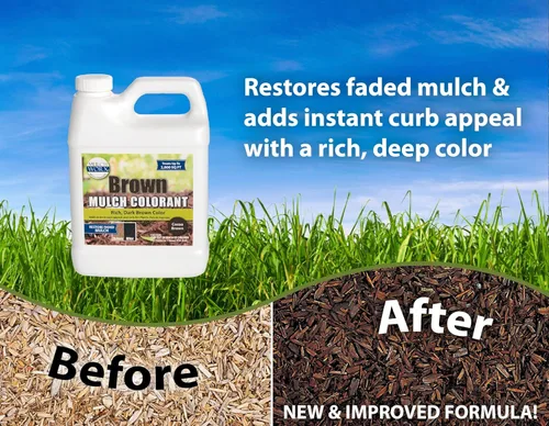 Vista 2 de Concentrado de color de mantillo marrón - 2,800 pies cuadrados - Spray de tinte para mantillo marrón oscuro intenso