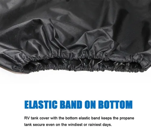 Vista 5 de Versión mejorada cubierta doble para tanque de propano de 30 libras para RV, cubierta de tanque de propano para caravana, para remolque de viaje