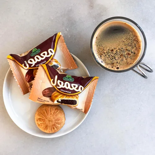 Vista 7 de HB Halwani Bros Galletas, Galletas de Mantequilla Rellenas de Dátiles Mamoul Medianas 100% Naturales, Ligeramente Dulces, Sin Conservantes, Sin