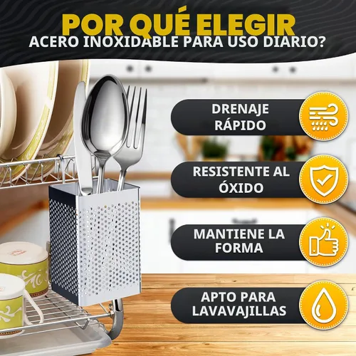 Vista 4 de VIKROM 2 cestas para lavavajillas para artículos pequeños, diseño
