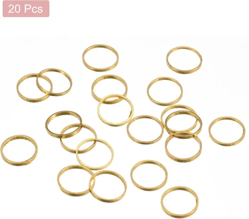 Vista 3 de MECCANIXITY Aretes redondos con cuentas, anillos de eslabones circulares para hacer joyas