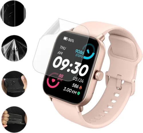 Vista 5 de Protector de pantalla para IDW13 / IDW15 / IDW19 Smart Watch 1.8" (PAQUETE DE 6) película de TPU transparente de cobertura completa compatible