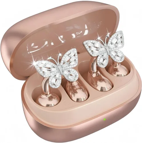 Auriculares con clip, auriculares de oreja abierta, auriculares inalámbricos Bluetooth con clip, auriculares para mujeres, aretes de joyería para