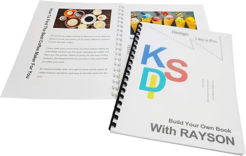 Vista 2 de RAYSON CR1912M-100 peines de encuadernación de plástico 1/2 pulg. de 19 anillas, capacidad para 90 hojas, espinas de encuadernación de peines