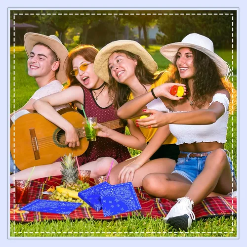 Vista 4 de Teling 200 servilletas de papel de 2 capas, servilletas de papel desechables para fiesta occidental, servilletas desechables con estampado