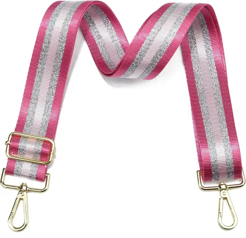 Vista 82 de LVYOUME Correa para bolso, accesorios plateados, correas anchas para bolsa, correa de hombro ajustable para bolsos