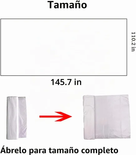 Vista 8 de 10 piezas de lonas de plástico para pintores, cubierta impermeable y antipolvo, lona desechable de 9 x 12 pies para pintar para sofá/cubierta